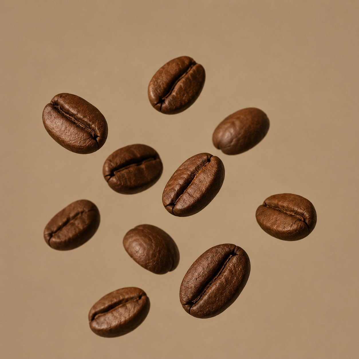 Granos de café tostados